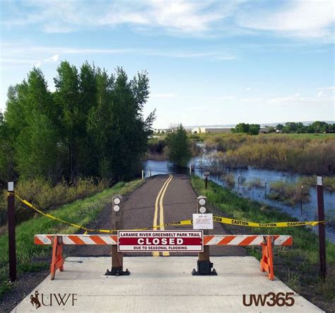 #UW365 The Laramie River, like many rivers around the state, is flooding. | Country roads, Flood ...