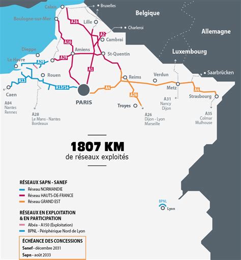 Le réseau d'autoroutes du groupe Sanef | Sanef