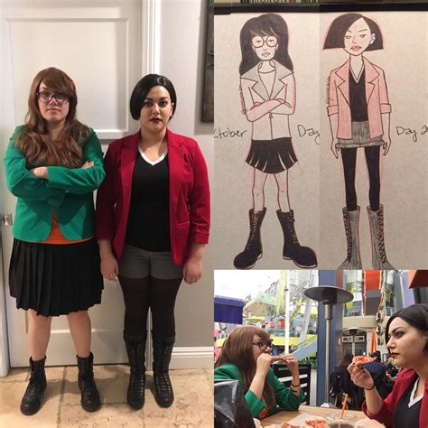 My best friend and I dressed up as Daria and Jane for Halloween ...