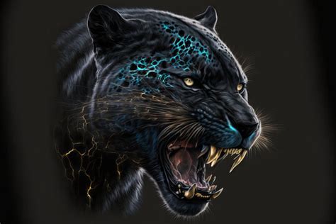 Black Panther Growling