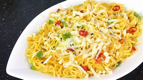 Cream Cheese Maggi Noodles | Street Style Cheese Maggi Recipe - YouTube