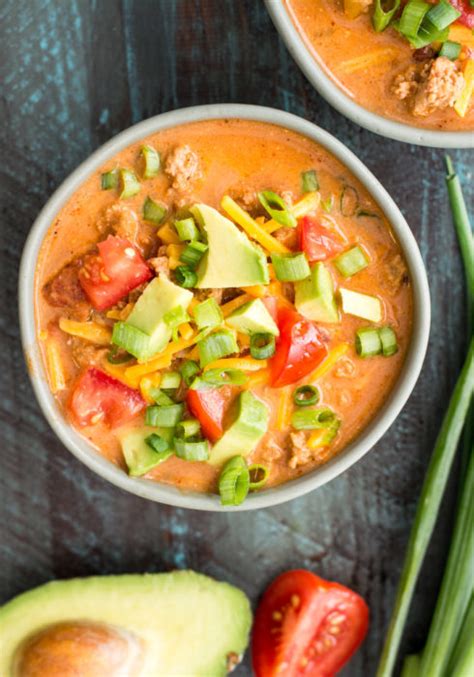 Cheesy Keto Taco Soup - Maebells