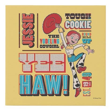 Vintage Toy Story Jessie Quote Poster Faux Canvas Print | Zazzle | Vintage toys, Toy story ...