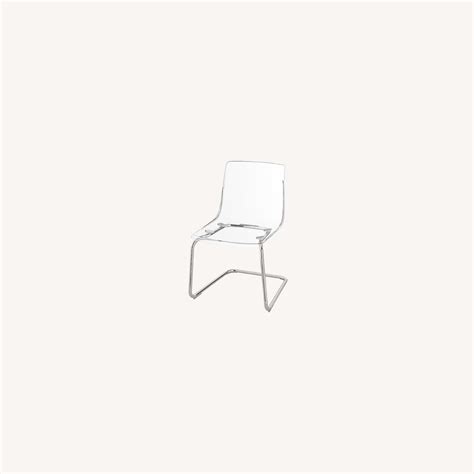 IKEA Set of 4 Modern Transparent Dining Chairs - AptDeco