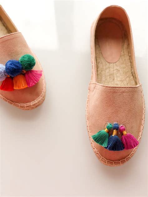 DIY Pom Pom Tassel Espadrilles – Haute Homebody