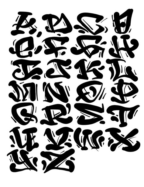 DIGITAL Download Graffiti Letters Ink Blotch Graphic Not a Font Vector ...