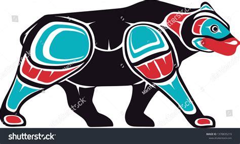 Native Alaskan Style Stamp Art Alaskan Stock Vector (Royalty Free ...