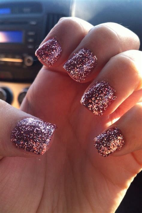 ladyfromusa.com | Pink sparkle nails, Pretty nails, Rose gold nails acrylic