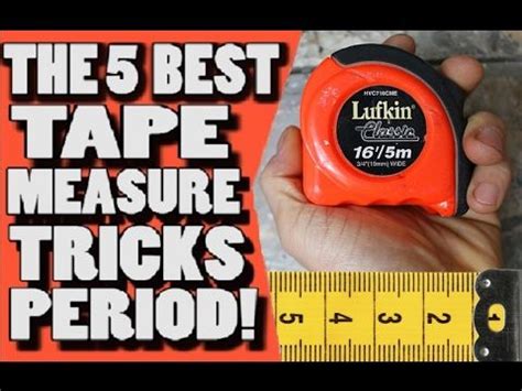 The 5 Best Tape Measure Tricks PERIOD ! | Tape measure tricks, Tape ...