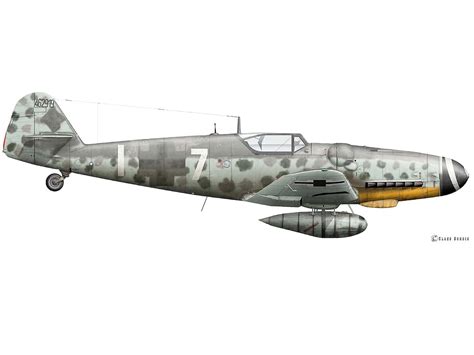 Messerschmitt Bf 109G-14 - "White 7" - Wings Tracks Guns