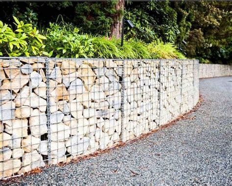 55 Gorgeous Gabion Fence Design for Garden Ideas - decorationroom | Gabion fence, Fence design ...