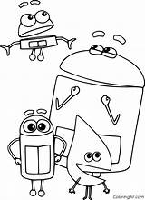 Storybots Coloring Sheets Pages sketch template