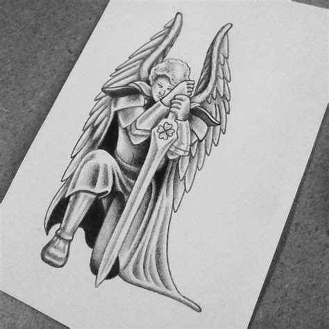 Archangel Michael tattoo design I made : r/TattooDesigns