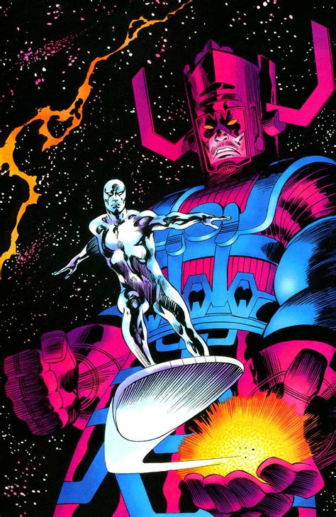 Marvel Comics of the 1980s: Silver Surfer and Galactus by John Buscema