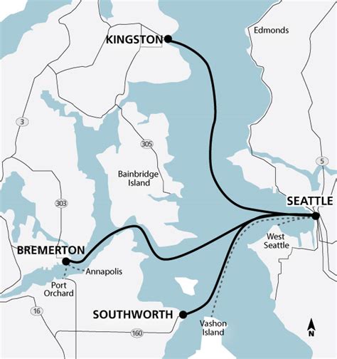 Seattle Ferry Route Map | My XXX Hot Girl