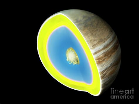 Model Of Jupiter's Interior by Ramon Andrade 3dciencia/science Photo ...