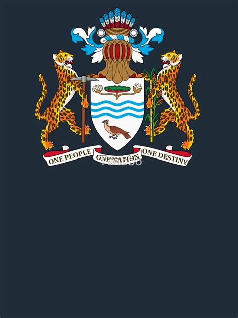 "Guyana coat of arms" T-shirt by Tonbbo | Redbubble