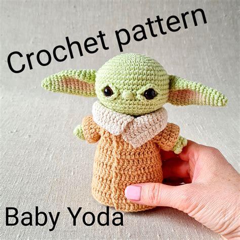 Baby yoda crochet pattern, Baby Alien, Grogu, Mandalorian, T - Inspire ...