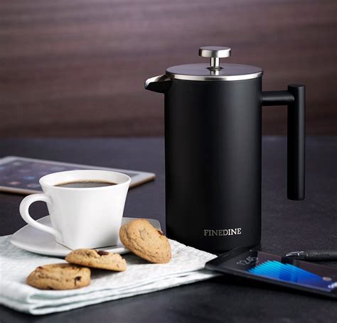 Premium 18/8 Stainless Steel French Press Coffee Maker Thermal ...