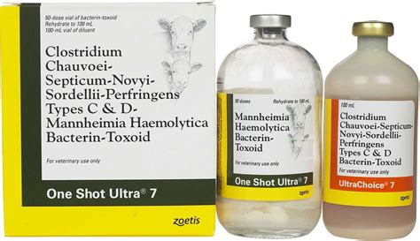 One Shot Ultra 7 Cattle Vaccine Zoetis Animal Health - Blackleg Pastuerella | Cattle Vaccines | Farm