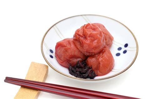 Japanese Food, Chazuke With Umeboshi And Shiso Stock Photo - Image of delicious, green: 145464448