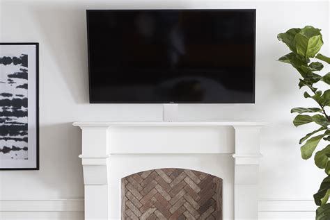 Wall Mount Tv Above Fireplace Hide Wires - Fireplace World