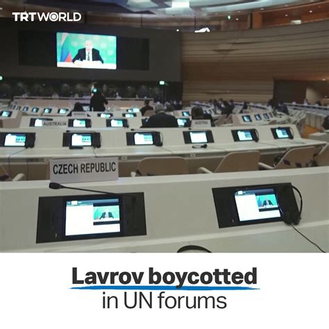 UN envoys walk out of Lavrov speech | Sergey Lavrov | Diplomats walk ...