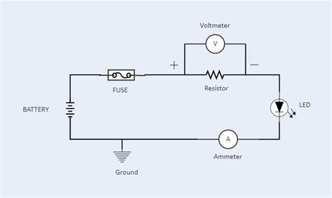 Ammeter Circuit Diagram | EdrawMax Template