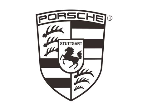 Logo Porsche Black And White Vector Cdr & Png HD | GUDRIL LOGO | Tempat-nya Download logo CDR