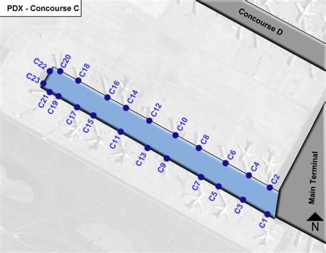 Portland International Airport Terminal Map