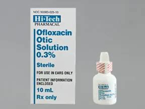 Ofloxacin Otic (Ear): Uses, Side Effects, Interactions, Pictures, Warnings & Dosing - WebMD