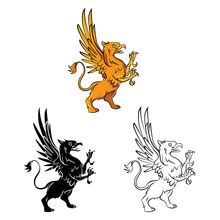 Griffin Silhouette Clipart Free Stock Photo - Public Domain Pictures