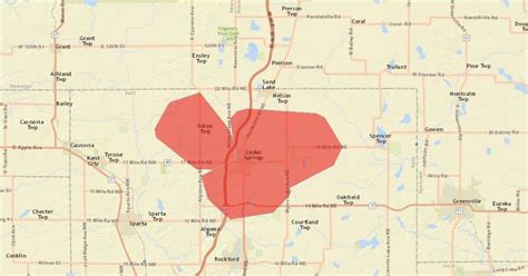 Power outage in Cedar Springs, northern Kent Co.