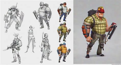 ArtStation - Character Design - Fortnite, Nathan Bachelder | Game ...