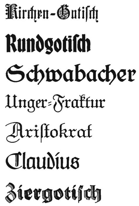 Blackletter: Typophile choices