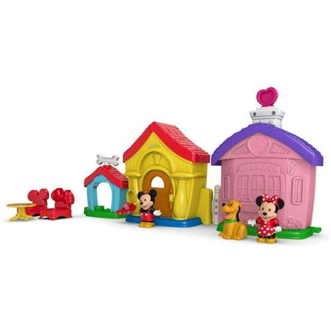 Fisher-Price Magic Of Disney Mickey And Minnie's House Playset By Little People - Walmart.com ...