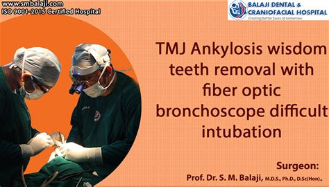 TMJ Ankylosis Wisdom teeth removal | TMJ Surgery in India