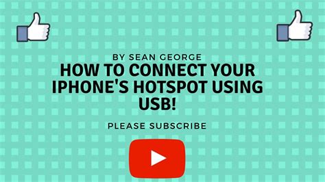 How to Connect iphone's USB hotspot to pc fast! - YouTube