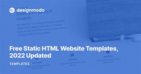 Free Static HTML Website Templates, 2020 Updated - Designmodo