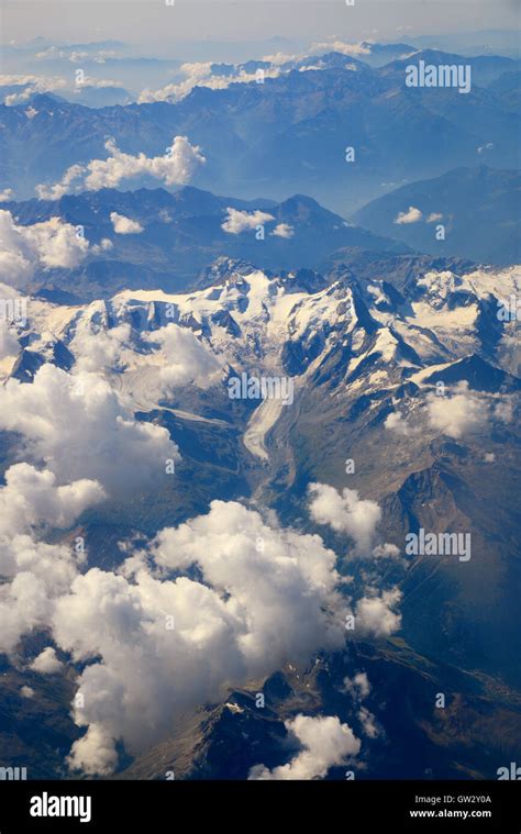 Aerial view of the Alps, Switzerland Stock Photo - Alamy