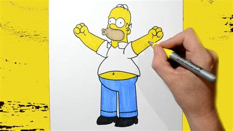 How to Draw Homer Simpson Step by Step - Toy Toons - YouTube