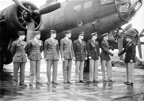 Colonel Curtis LeMay Officially Congratulates a Bomber Crew of the 306th Bomb Group - Stew Ross ...