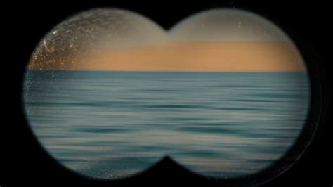 Ocean Coastline - View Through Binoculars Stock Motion Graphics SBV-307058556 - Storyblocks