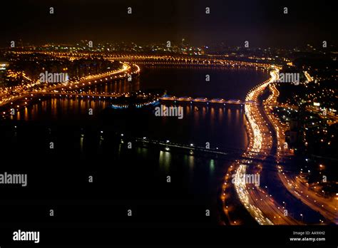 Han river at night Seoul Gyeonggi Do South Korea Stock Photo - Alamy