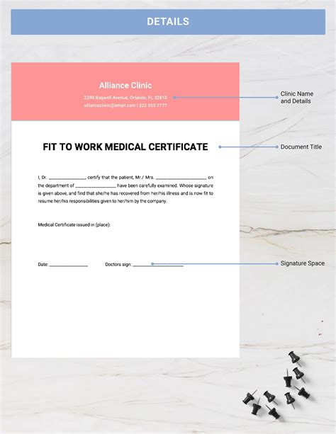 Fit To Work Medical Certificate Template - Google Docs, Word, Apple Pages | Template.net