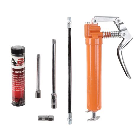 ABN Pistol Grip Grease Gun Kit - 2900 PSI Manual Grease Gun Tips Kit ...