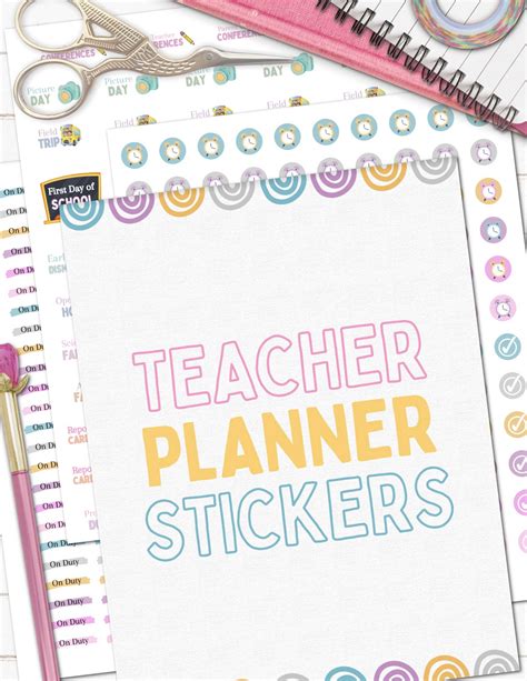 FREE Teacher Planner Stickers {CUTE!} - A Country Girl's Life