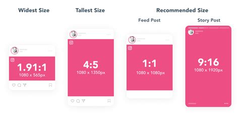 Instagram Size for Pictures, Photos and Posts - Size-Charts.com - When ...