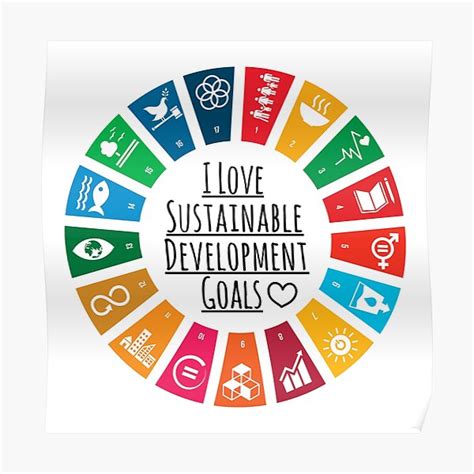 "I Love Sustainable Development Goals UN SDGs | UN Global Goals Logo | United Nations ...