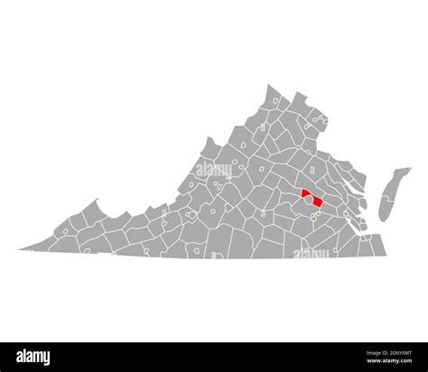 Map of Henrico in Virginia Stock Photo - Alamy